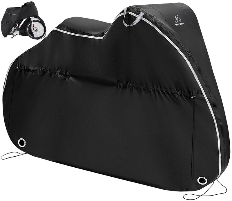 TeamObsidian Bike Cover - Outdoor Bike Storage, Bicycle Transportation or Travel Covers - Waterproof eBike Protection - For 1 to 3 Bikes - Heavy Duty Ripstop 300D Oxford Material - Image 1